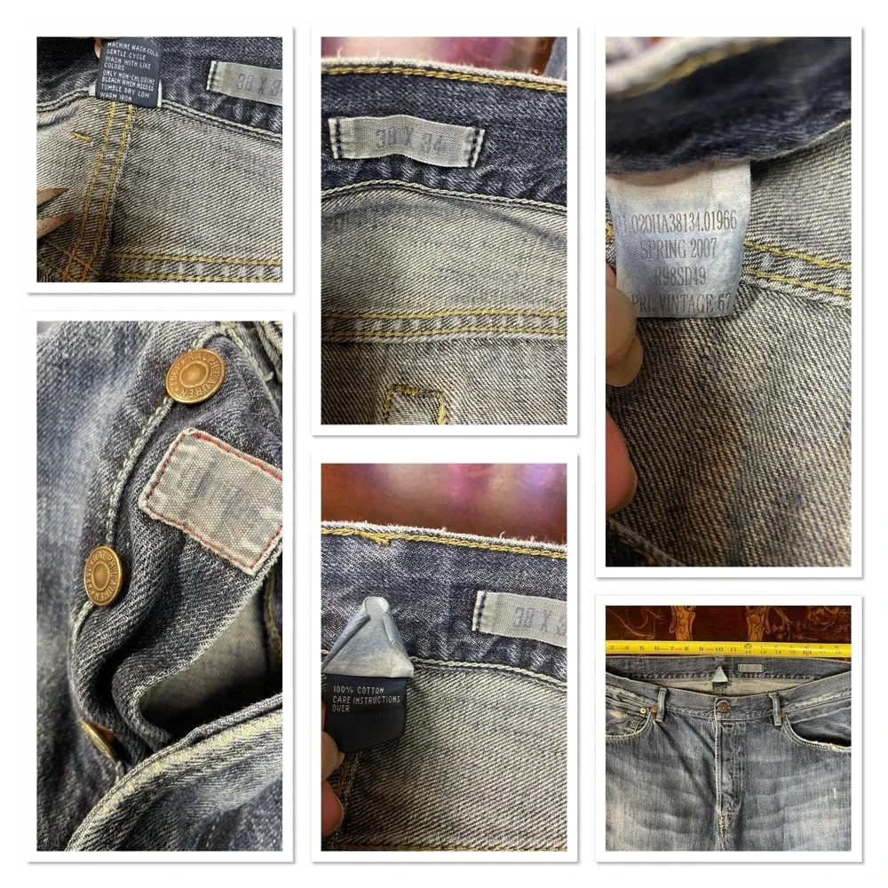 Vtg Polo Ralph Lauren Mens Distressed Jeans PRL Vintage‎ 67 15941 Y2K 38 x 34